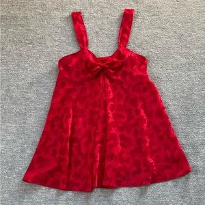 Victoria’s Secret Gold Label Red Sheer Slip